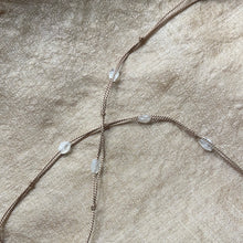 Load image into Gallery viewer, White Posy with Rainbow Faceted Moonstone