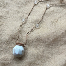 Load image into Gallery viewer, White Faceted Posy with Faceted Crystal Quartz