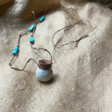 Load image into Gallery viewer, White Posy with Turquoise Howlite
