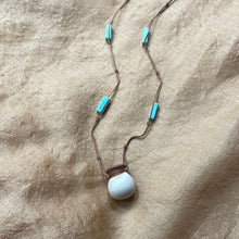 Load image into Gallery viewer, White Posy with Turquoise Howlite
