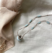 Load image into Gallery viewer, white stoneware with amazonite

