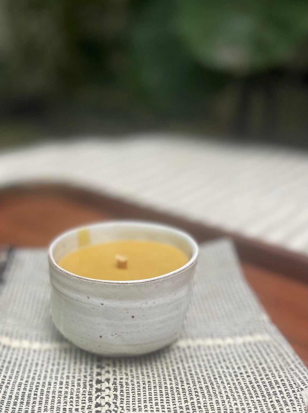 wabi-sabi candle pot