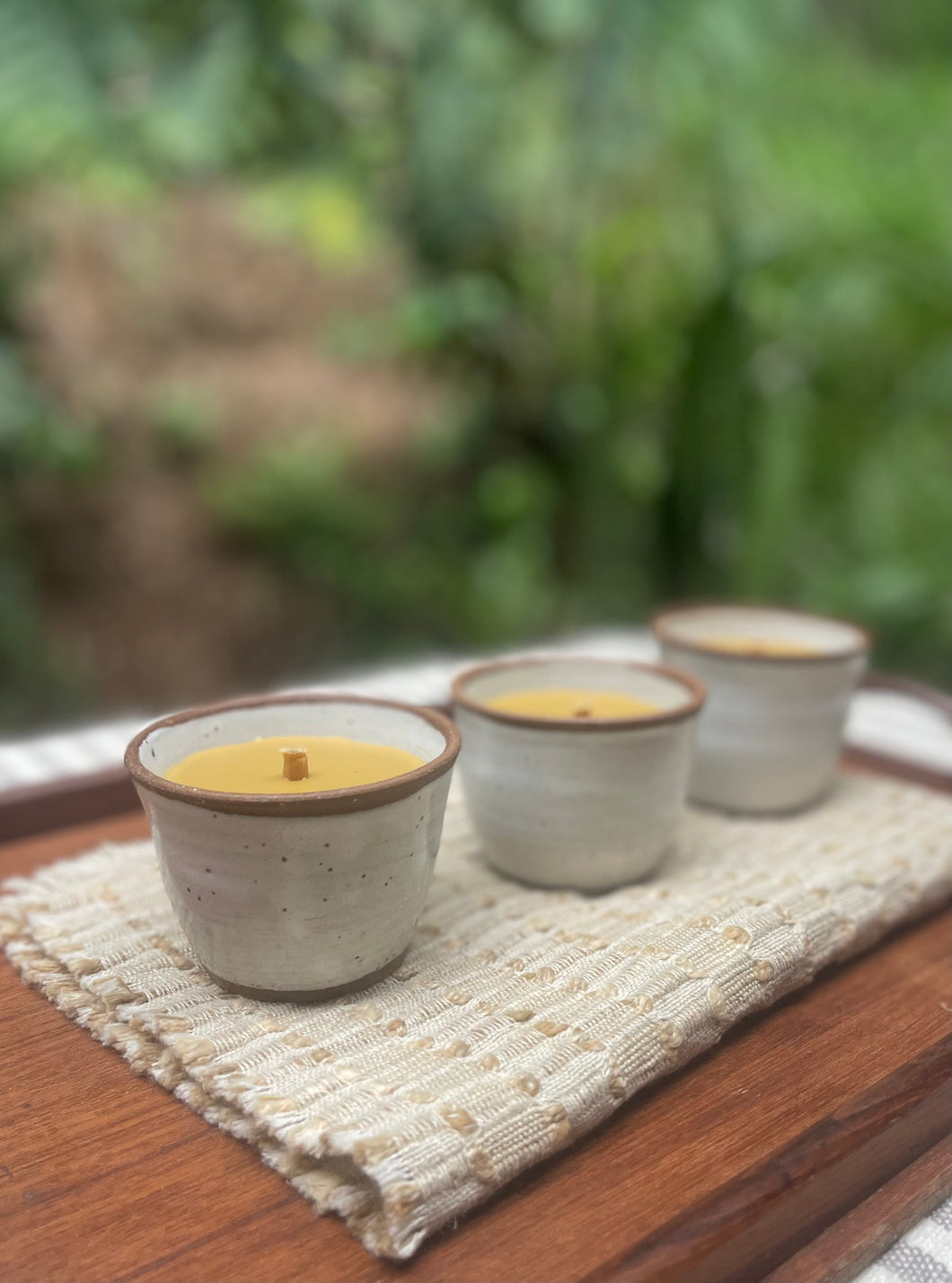 beeswax candle lights