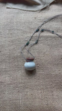 Load and play video in Gallery viewer, White Posy with green gemstones
