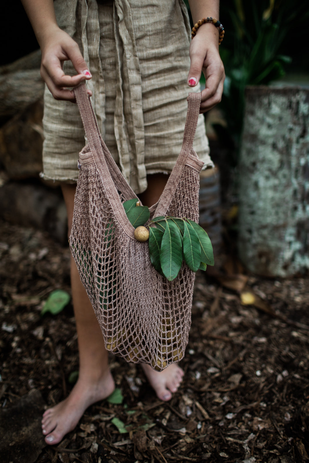 Plant-dyed Market Bag